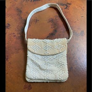 Vintage Beaded Purse! Two separate flaps for two different compartments!